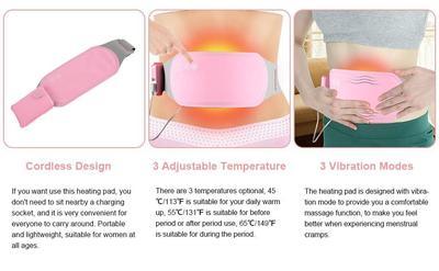 Electric Menstrual Heating Pad Period Cramp Relief Belt