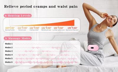 Electric Menstrual Heating Pad Period Cramp Relief Belt