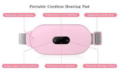 Electric Menstrual Heating Pad Period Cramp Relief Belt